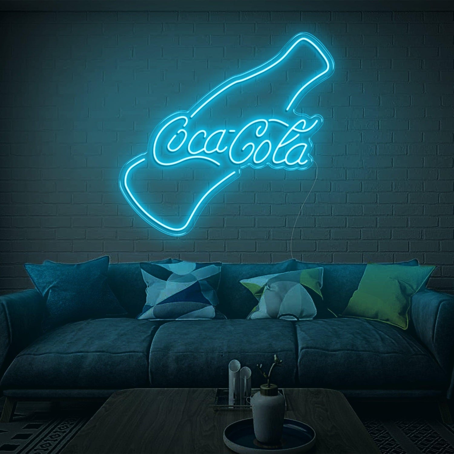 Warm Yellow Coca-Cola Bottle Led Neon Sign For Indoor Brand Decor | Shineneon