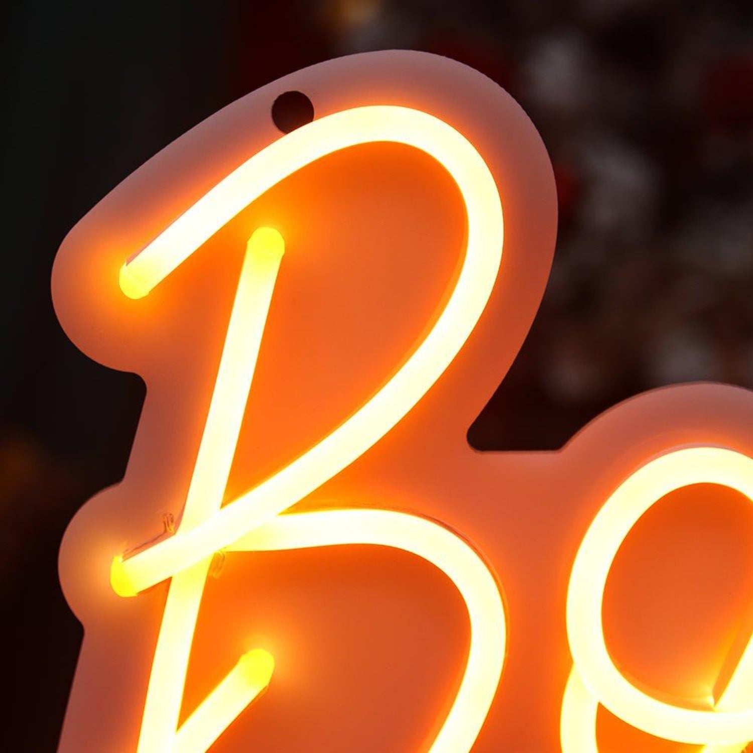 Warm Yellow Cursive Born To Run Led Neon Sign For Festive Home Decor | Shineneon