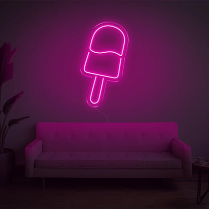 Warm Yellow Ice Cream-Shaped Led Neon Sign For Home Decor Dessert Shop | Shineneon