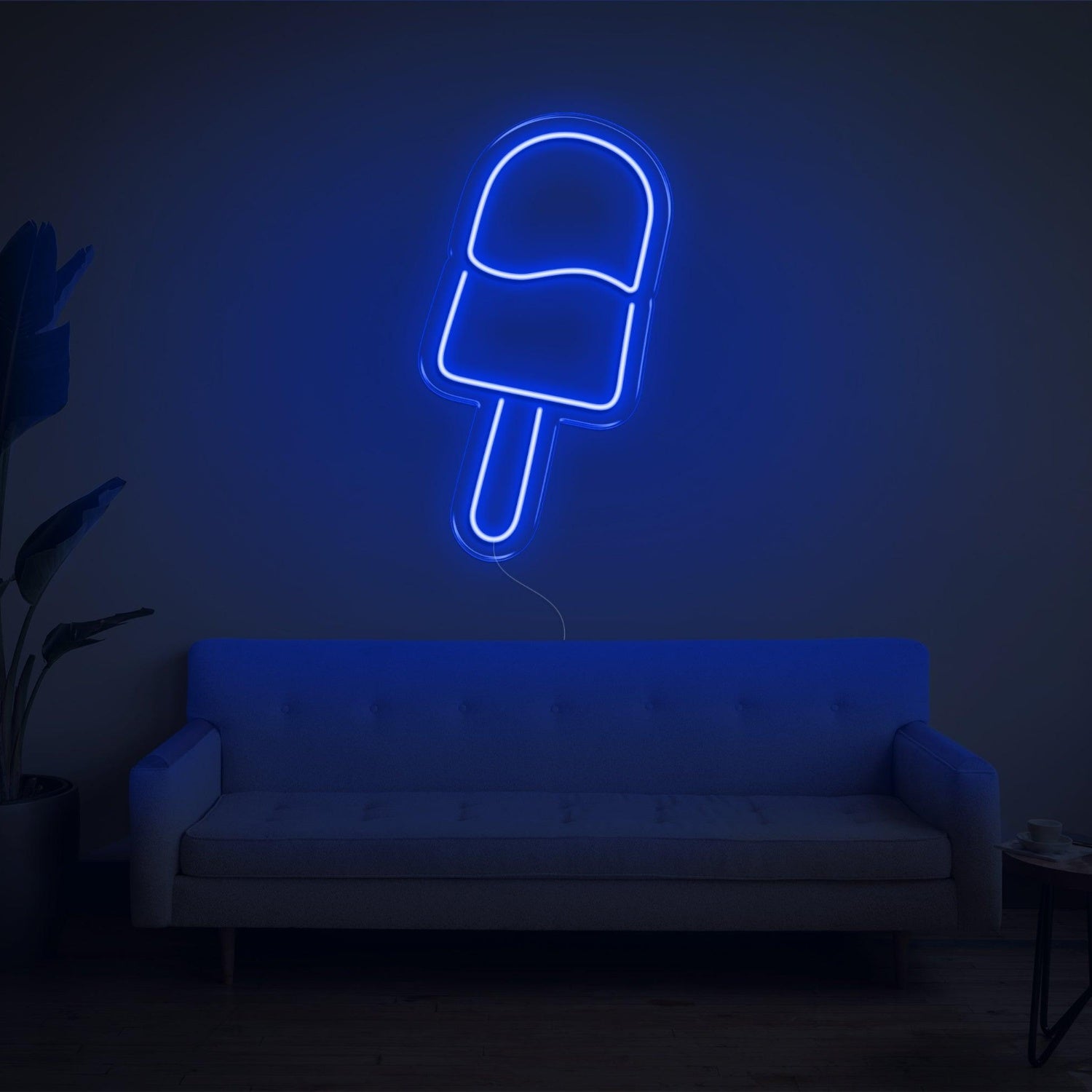 Warm Yellow Ice Cream-Shaped Led Neon Sign For Home Decor Dessert Shop | Shineneon