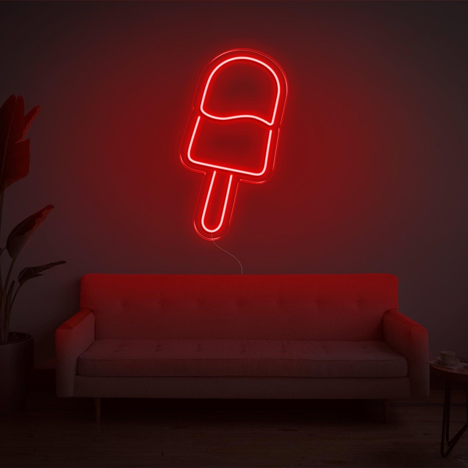 Warm Yellow Ice Cream-Shaped Led Neon Sign For Home Decor Dessert Shop | Shineneon