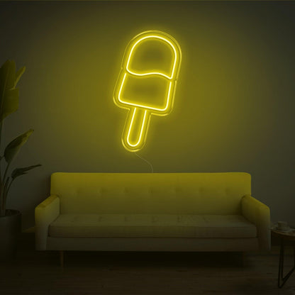 Warm Yellow Ice Cream-Shaped Led Neon Sign For Home Decor Dessert Shop | Shineneon
