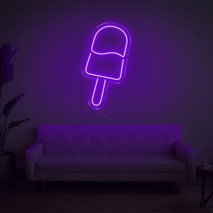Warm Yellow Ice Cream-Shaped Led Neon Sign For Home Decor Dessert Shop | Shineneon