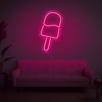 Warm Yellow Ice Cream-Shaped Led Neon Sign For Home Decor Dessert Shop | Shineneon