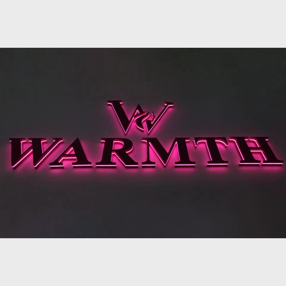 Warmth 3D Backlit Channel Letters Led Light Sign - Shineneon