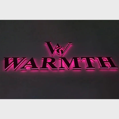 Warmth 3D Backlit Channel Letters Led Light Sign - Shineneon