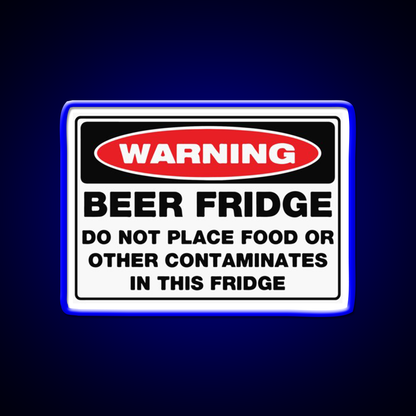 Warning Beer Fridge Beer Bar Decor Led Neon Sign Rgb Color - LED neon sign view 5