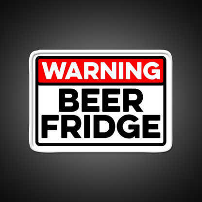 Warning Beer Fridge Drinks Cocktail Bar Decor Led Neon Sign Rgb Color - LED neon sign view 11