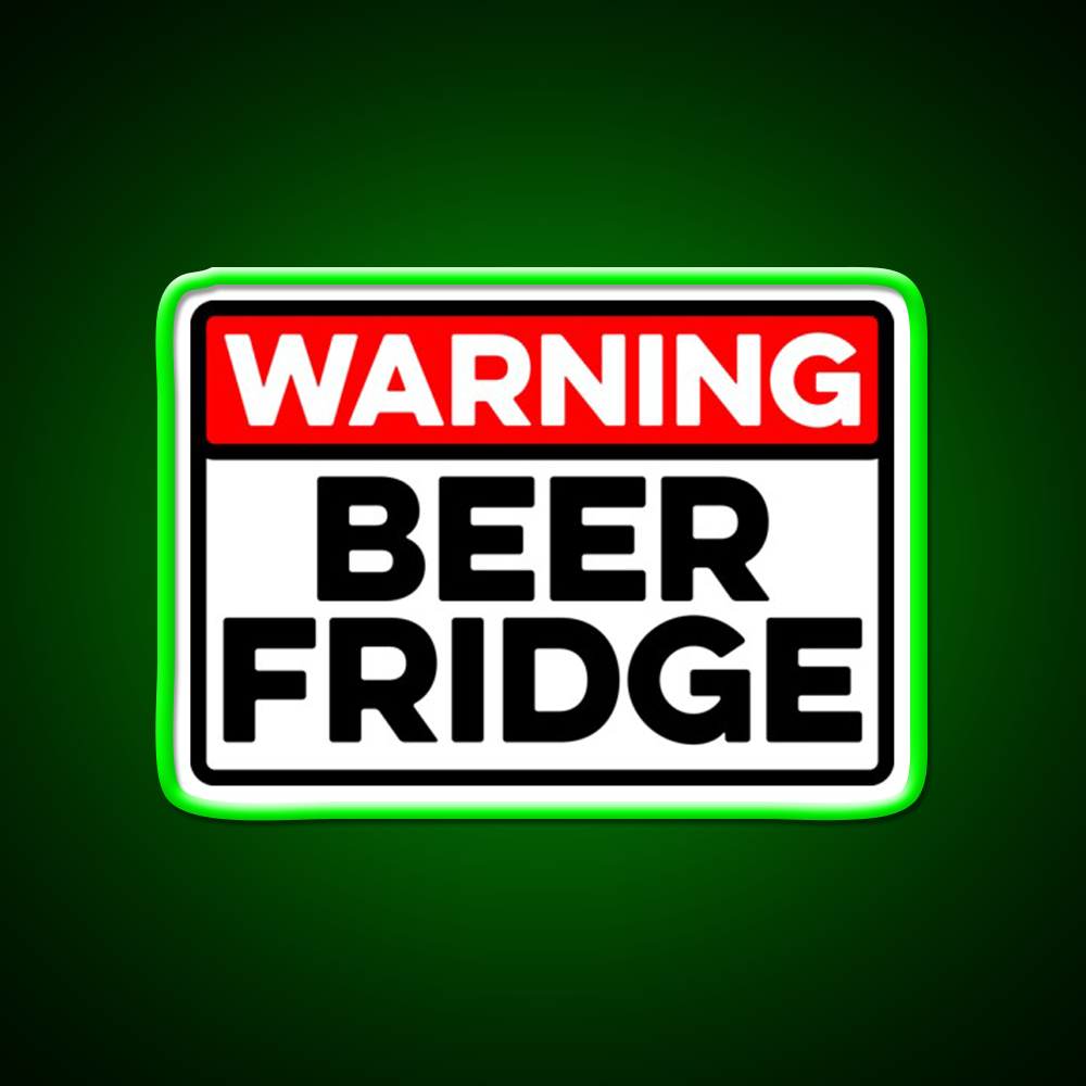 Warning Beer Fridge Drinks Cocktail Beer Bar Decor Led Neon Sign Rgb Color - LED neon sign view 8