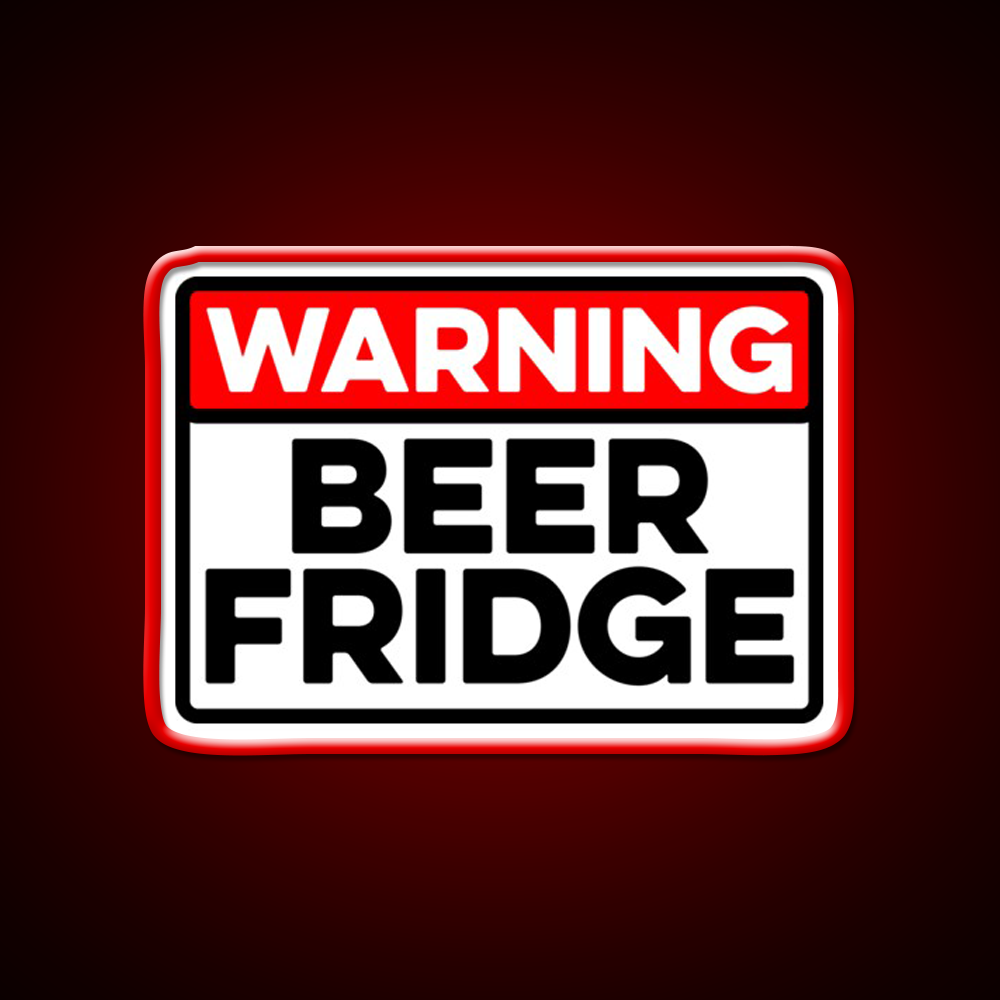 Warning Beer Fridge Drinks Cocktail Beer Bar Decor Led Neon Sign Rgb Color - LED neon sign view 10
