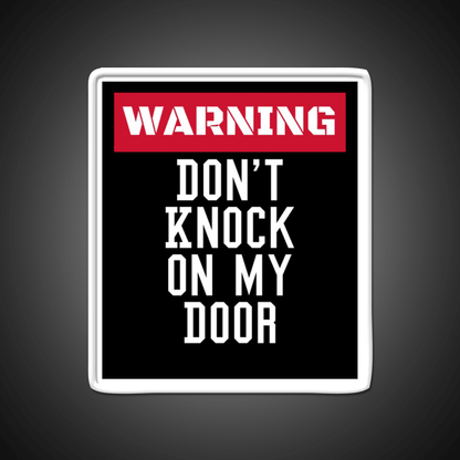 Warning Dont Knock On My Door Welcome Led Neon Sign Open Sign Rgb Color - Shineneon