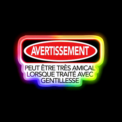 Warning Man Cave Bar Led Neon Sign Rgb Color