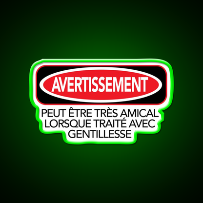 Warning Man Cave Bar Led Neon Sign Rgb Color