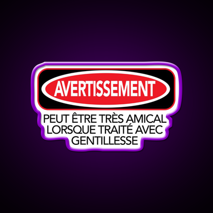 Warning Man Cave Bar Led Neon Sign Rgb Color