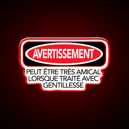 Warning Man Cave Bar Led Neon Sign Rgb Color