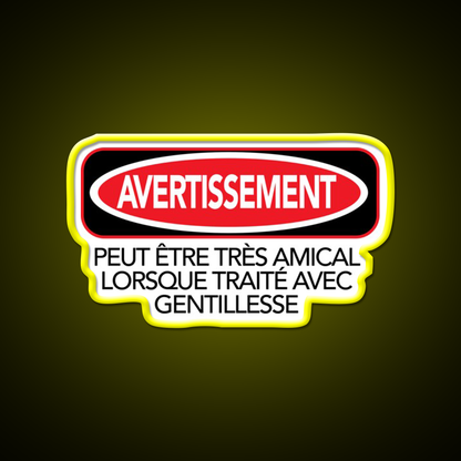 Warning Man Cave Bar Led Neon Sign Rgb Color