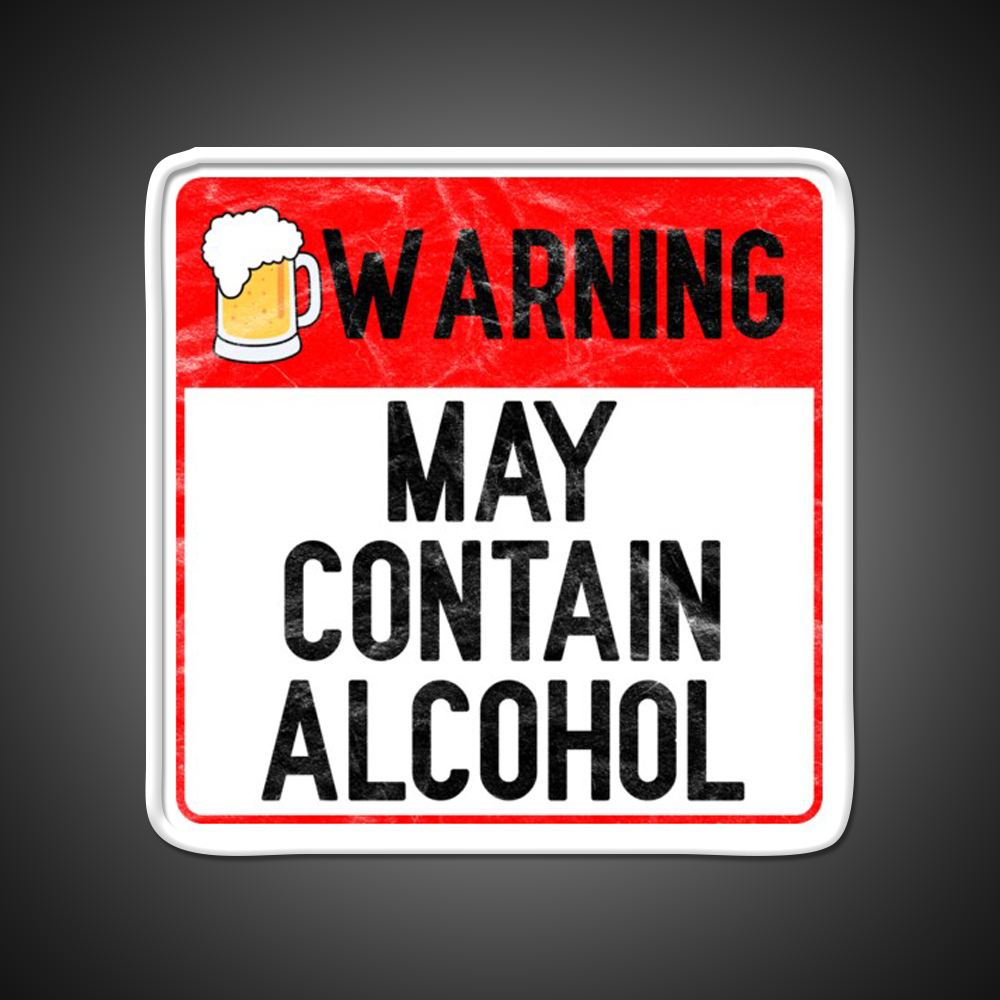 Warning May Contain Alcohol Beer Bar Decor Led Neon Sign Rgb Color - LED neon sign view 11