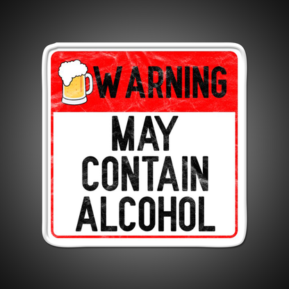 Warning May Contain Alcohol Beer Bar Decor Led Neon Sign Rgb Color - LED neon sign view 11
