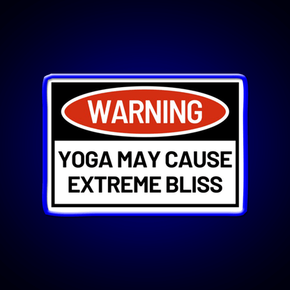 Warningyoga May Cause Extreme Bliss Yoga Led Neon Sign Rgb Color - Shineneon