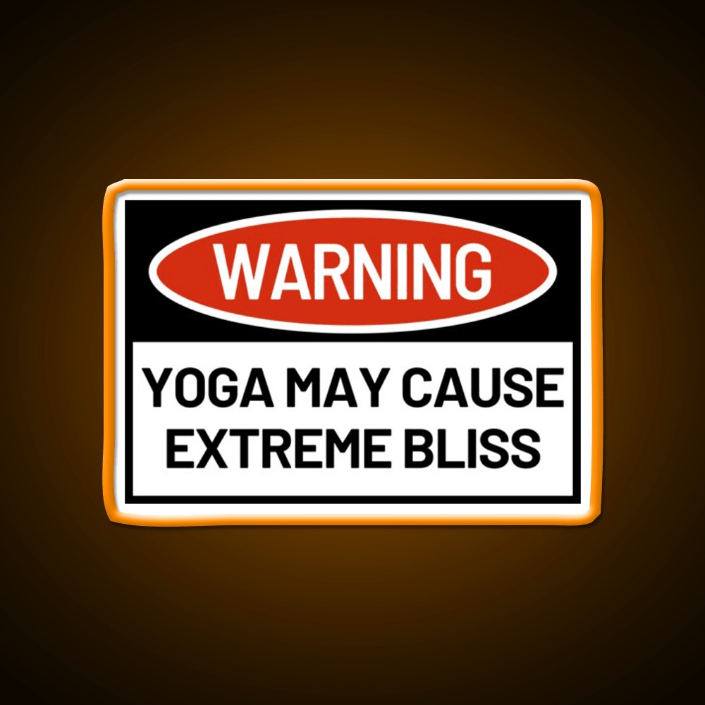 Warningyoga May Cause Extreme Bliss Yoga Led Neon Sign Rgb Color - Shineneon