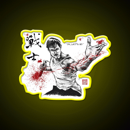 Warrior Asian Cultural Led Neon Sign Rgb Color