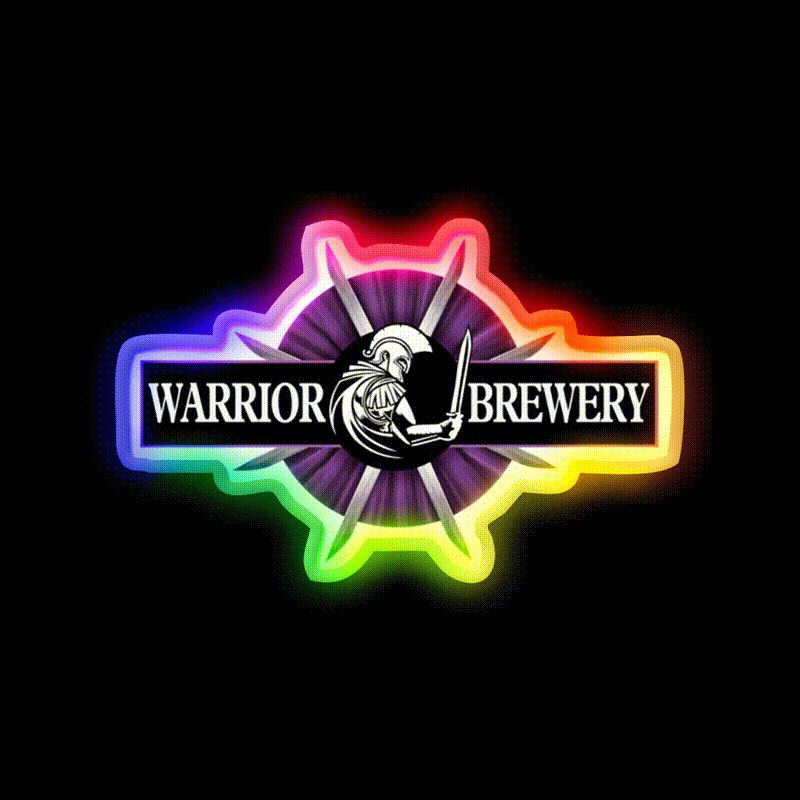 Warrior Brewery Merchandise Beer Bar Decor Led Neon Sign Rgb Color - LED neon sign close-up detail