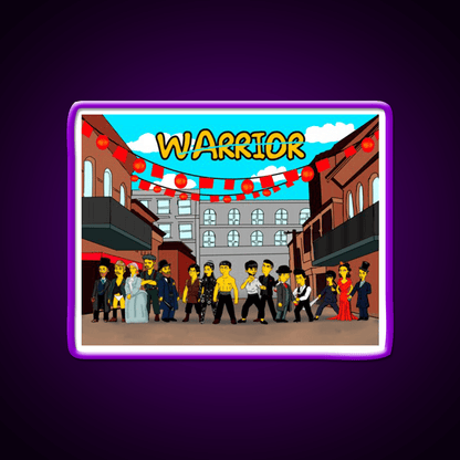 Warriors Of Chinatown Awesome Tv Show Artwork Asian Cultural Led Neon Sign Rgb Color - Shineneon