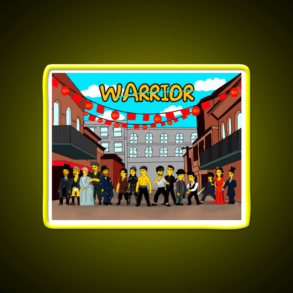 Warriors Of Chinatown Awesome Tv Show Artwork Asian Cultural Led Neon Sign Rgb Color - Shineneon