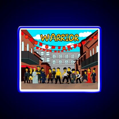 Warriors Of Chinatown Awesome Tv Show Artwork Asian Cultural Led Neon Sign Rgb Color - Shineneon