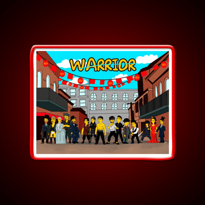 Warriors Of Chinatown Awesome Tv Show Artwork Asian Cultural Led Neon Sign Rgb Color - Shineneon