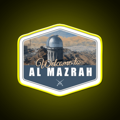 Warzone Welcome To Al Mazrah Welcome Led Neon Sign Open Sign Rgb Color - Shineneon