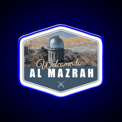 Warzone Welcome To Al Mazrah Welcome Led Neon Sign Open Sign Rgb Color - Shineneon