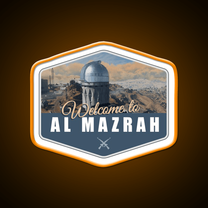 Warzone Welcome To Al Mazrah Welcome Led Neon Sign Open Sign Rgb Color - Shineneon