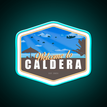 Warzone Welcome To Caldera Welcome Led Neon Sign Open Sign Rgb Color - Shineneon