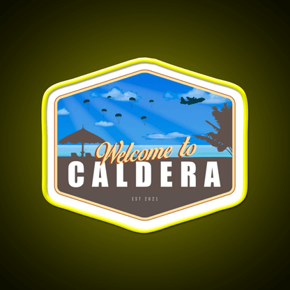 Warzone Welcome To Caldera Welcome Led Neon Sign Open Sign Rgb Color - Shineneon