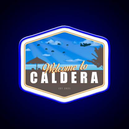 Warzone Welcome To Caldera Welcome Led Neon Sign Open Sign Rgb Color - Shineneon