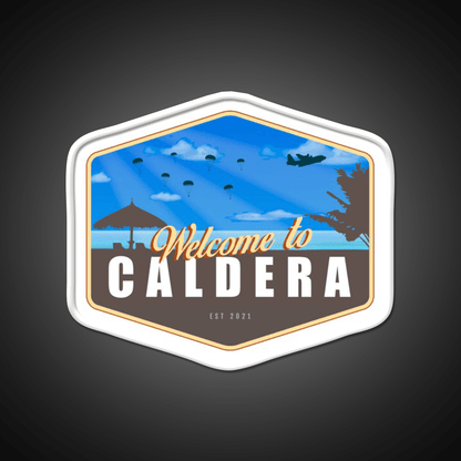 Warzone Welcome To Caldera Welcome Led Neon Sign Open Sign Rgb Color - Shineneon