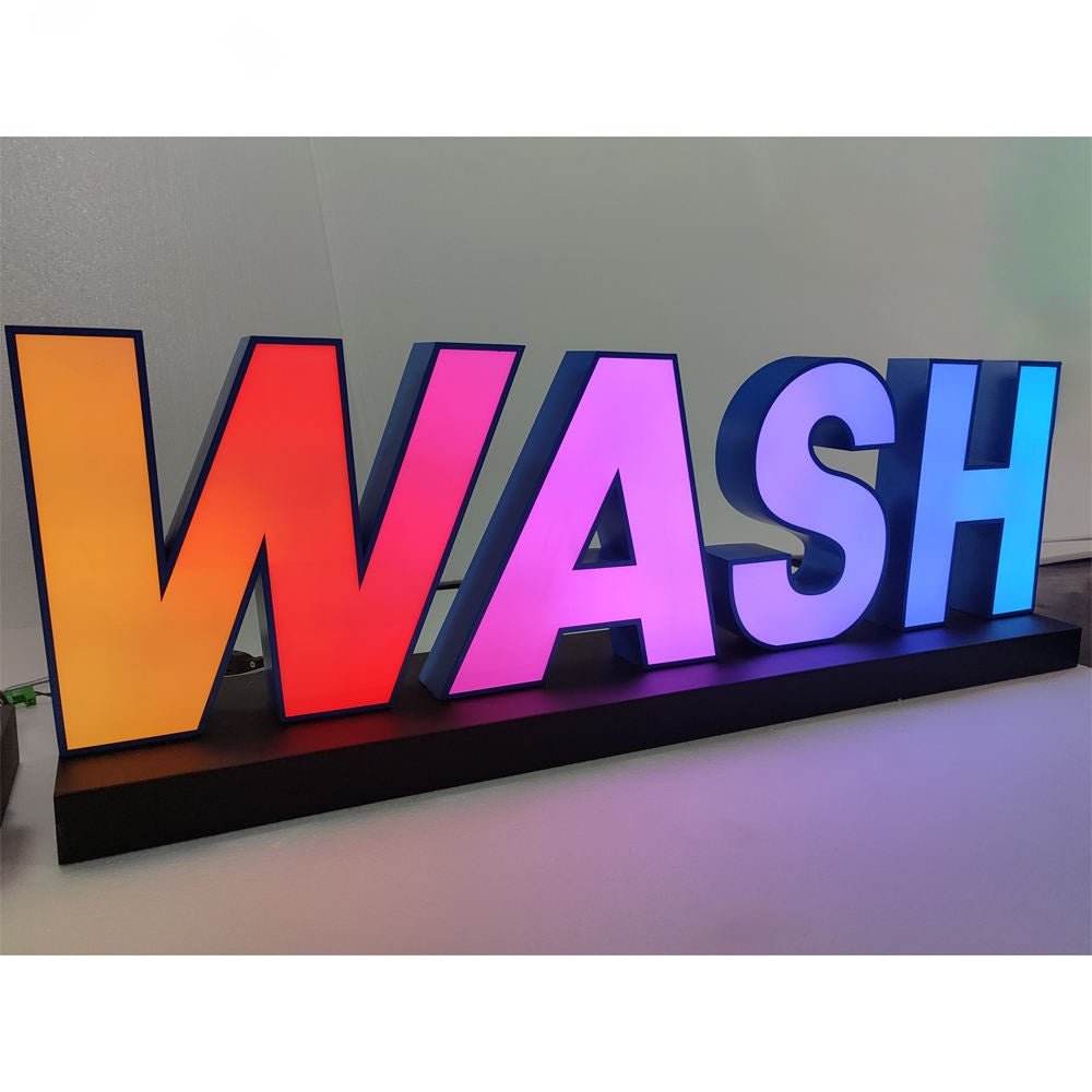 Wash 3D Frontlit Channel Letters Led Light Sign