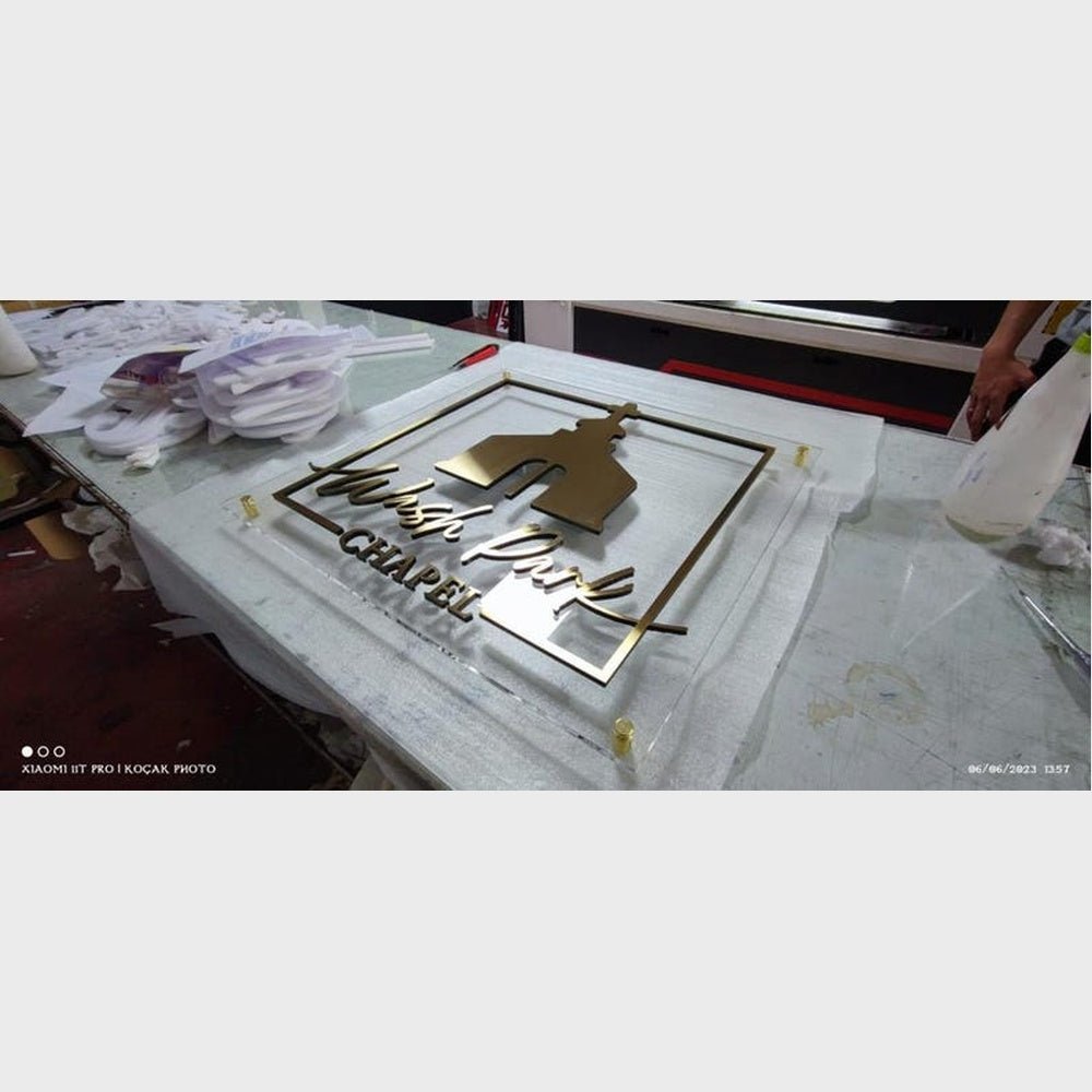 Wash Park Acrylic Business Logo Sign - Shineneon