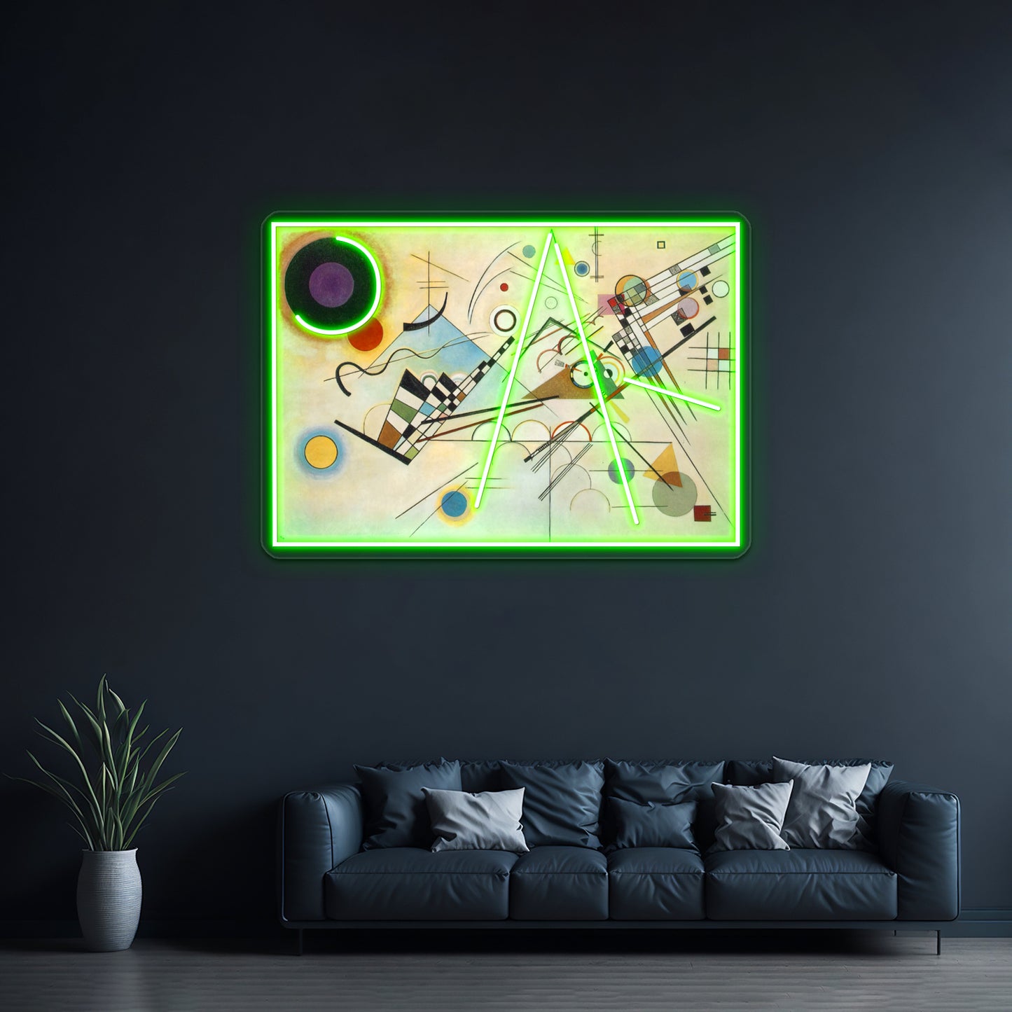 Wassily Kandinsky Composition Wall Artwork Neon Signs