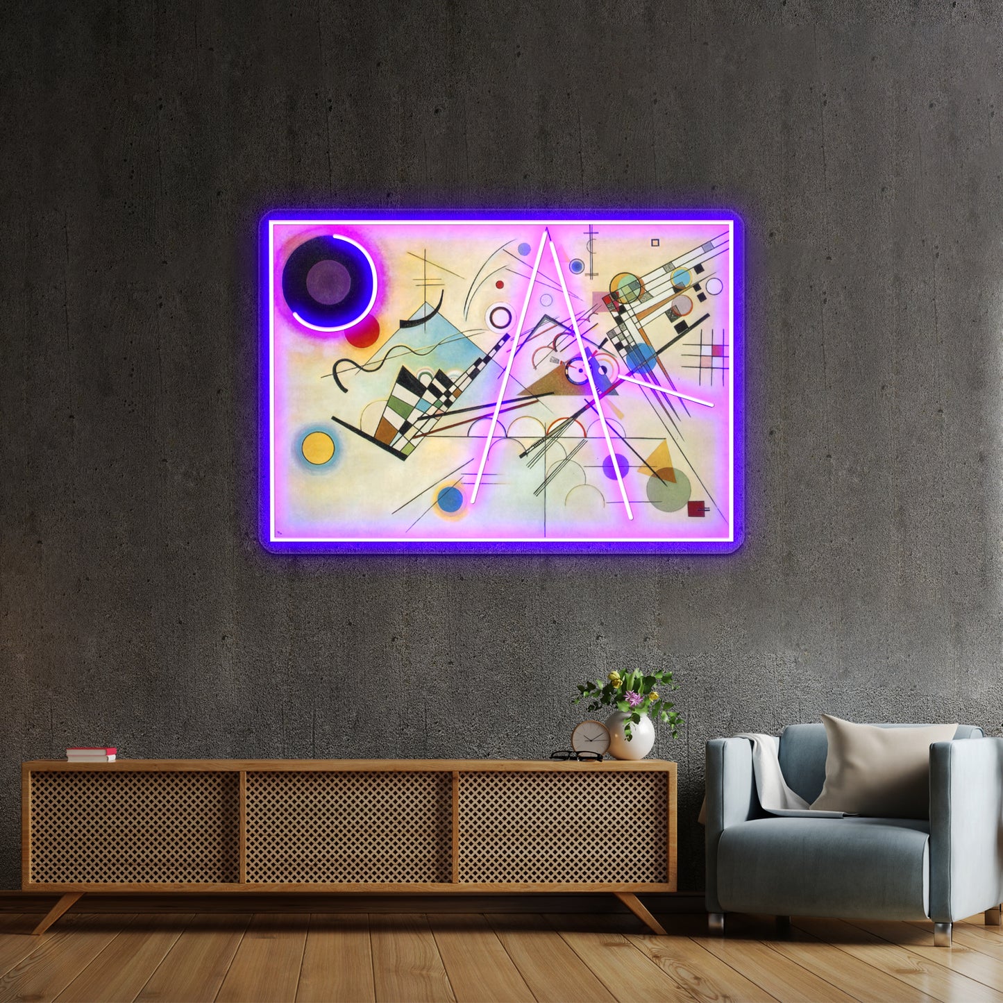 Wassily Kandinsky Composition Wall Artwork Neon Signs