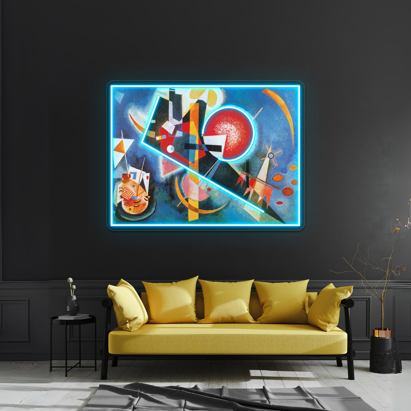 Wassily Kandinsky In Blue Wall Artwork Neon Signs | Shineneon