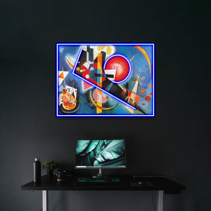 Wassily Kandinsky In Blue Wall Artwork Neon Signs | Shineneon