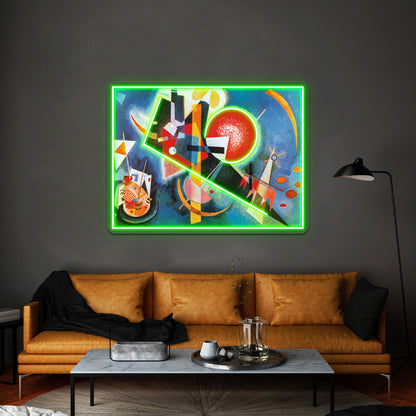 Wassily Kandinsky In Blue Wall Artwork Neon Signs | Shineneon