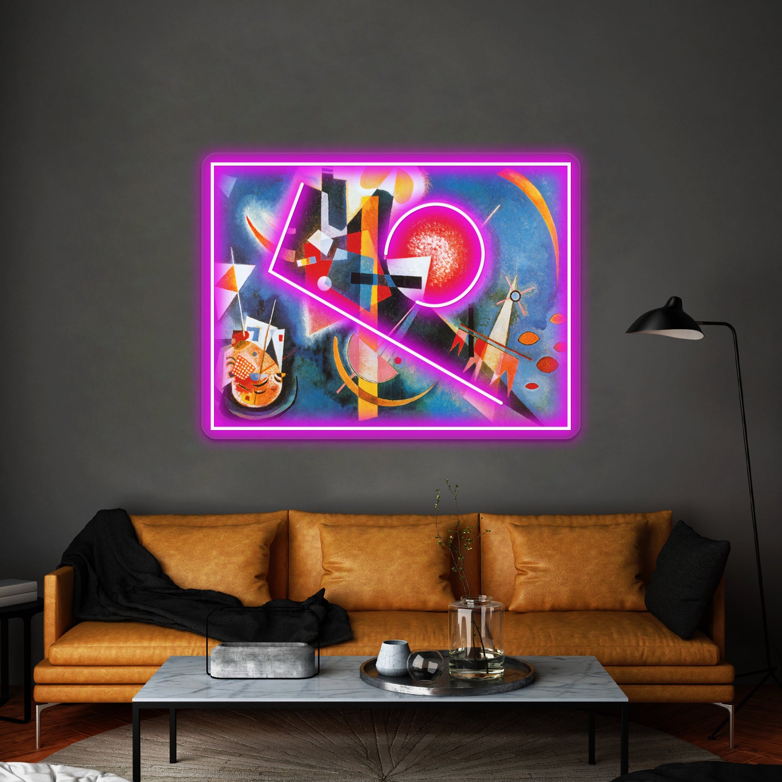 Wassily Kandinsky In Blue Wall Artwork Neon Signs | Shineneon