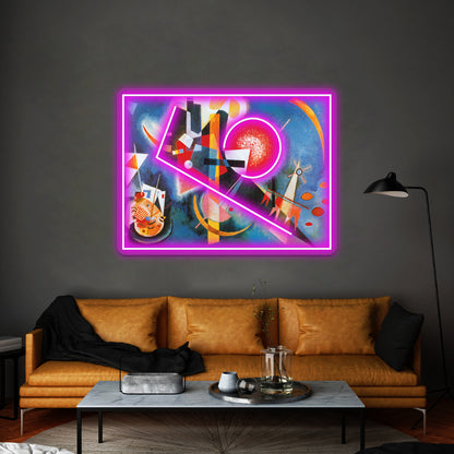 Wassily Kandinsky In Blue Wall Artwork Neon Signs | Shineneon