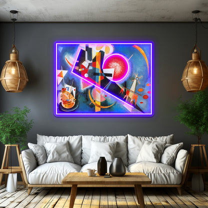 Wassily Kandinsky In Blue Wall Artwork Neon Signs | Shineneon