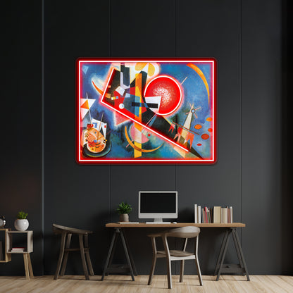 Wassily Kandinsky In Blue Wall Artwork Neon Signs | Shineneon