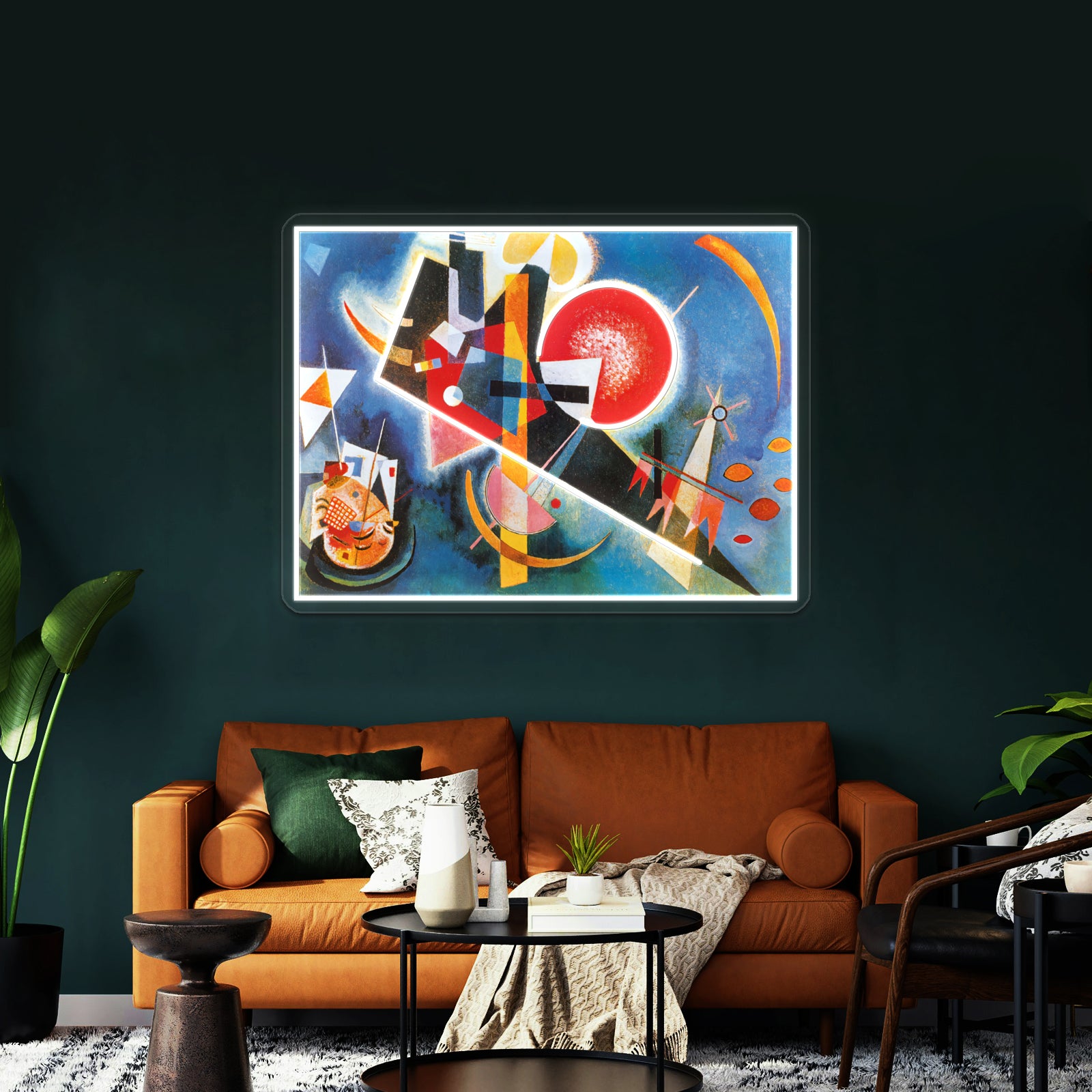 Wassily Kandinsky In Blue Wall Artwork Neon Signs | Shineneon