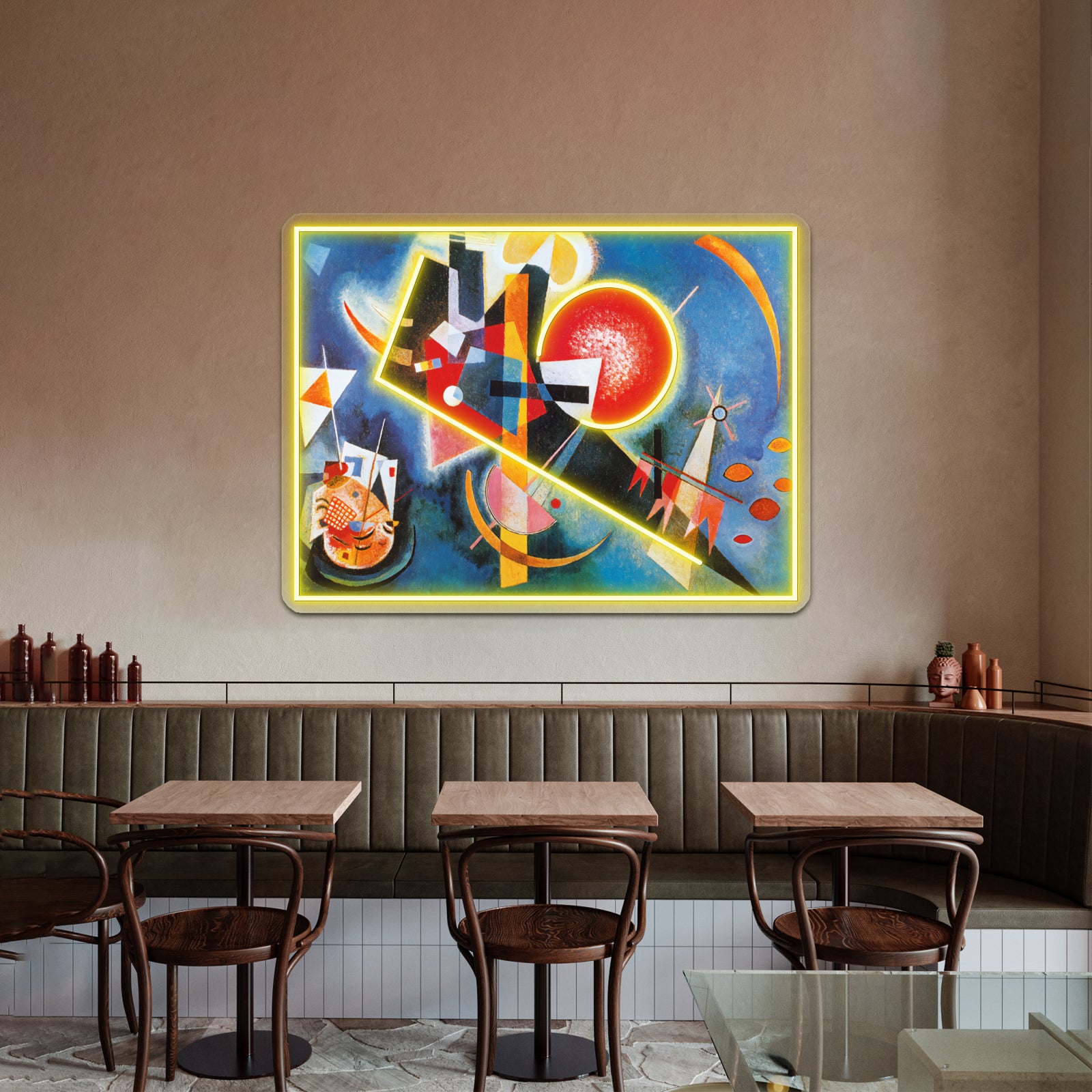 Wassily Kandinsky In Blue Wall Artwork Neon Signs | Shineneon